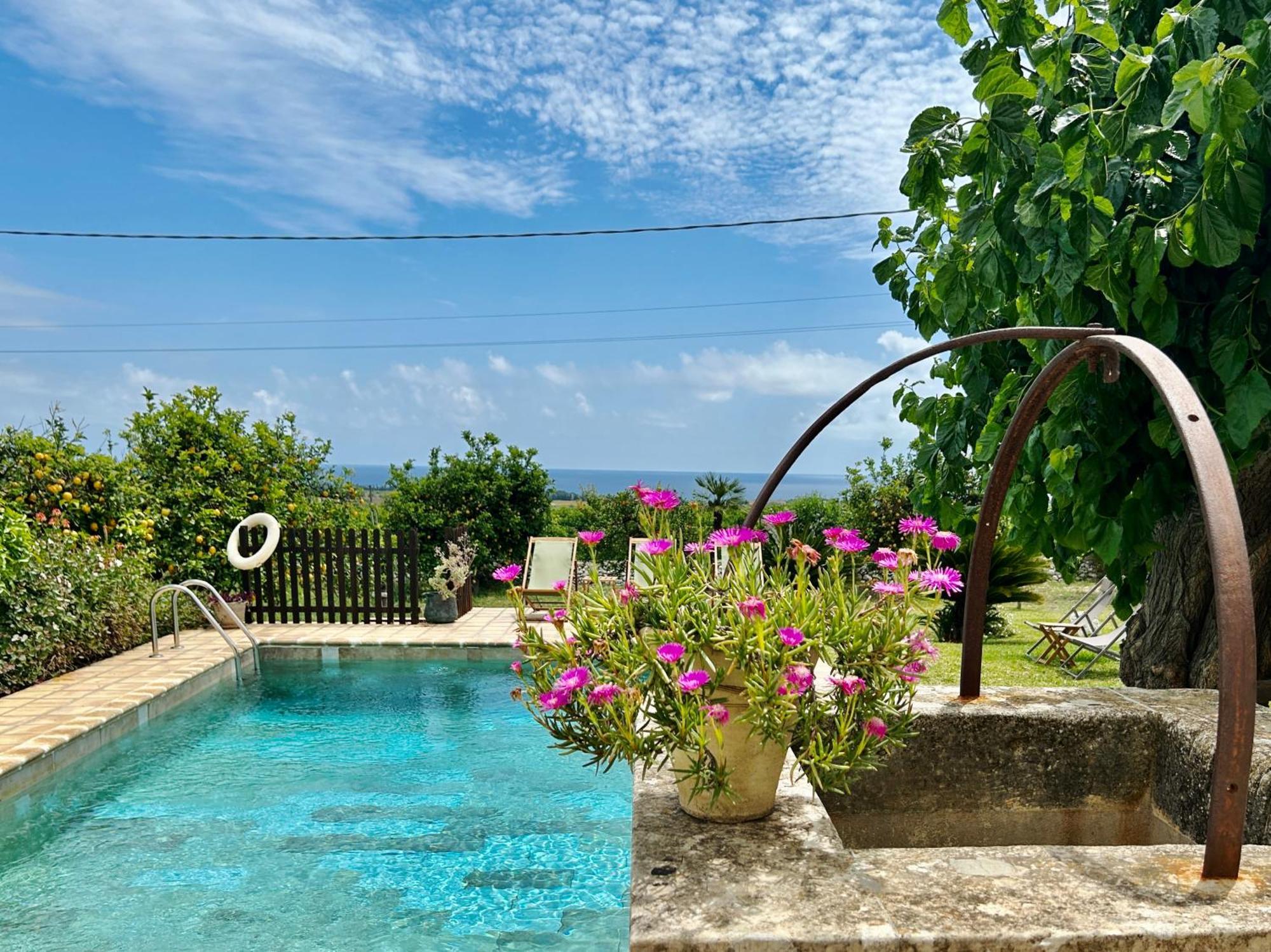 Vila Authentic Sicilian Charm, Pool, Sea View, Wi-Fi & Parking Avola Exteriér fotografie